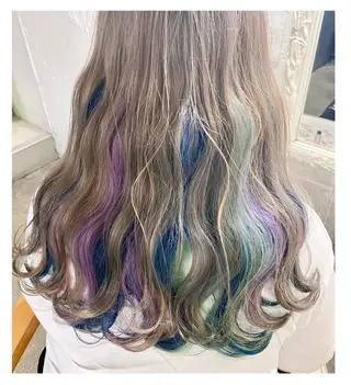 ロング カラー GARU-ガル-所属・TSUNO🦖 派手髪/オタク美容師のヘアスタイル