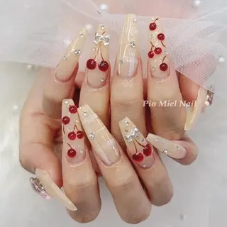 ネイル momo 長さだしのネイルデザイン