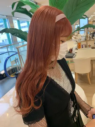 ミディアム カラー 暖色専門美容師🎀 お客様満足度◎のヘアスタイル
