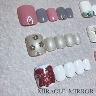 ネイル ミラクルミラー 町野のネイルデザイン