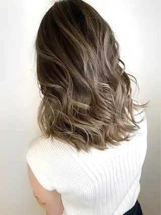 セミロング 大嶋 伸吾のヘアスタイル