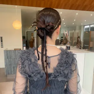 ロング ヘアアレンジ ブリーチ/レイヤー 🌻Mutsumiのヘアスタイル