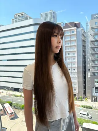 ロング ショート白髪染め無料 ／河瀬謙介のヘアスタイル