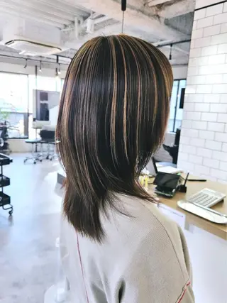 セミロング カラー 🌻AYANA 🌻のヘアスタイル