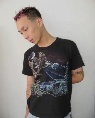 ショート メンズ PARKiiiNG 大阪心斎橋/ブリーチのヘアスタイル