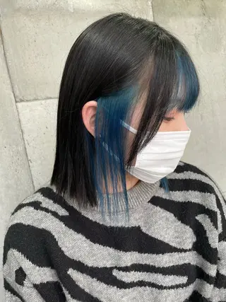 ミディアム カラー 大内 志穂のヘアスタイル