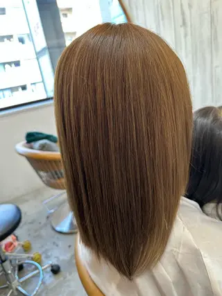 カラー 髪質改善✨縮毛矯正 ショートボブ/ともきのヘアスタイル