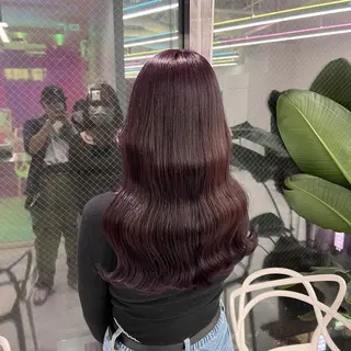 ロング カラー パーマ ヘアアレンジ メンズ 🤍透明感カラー🤍 ブリーチ🤍AINEのヘアスタイル