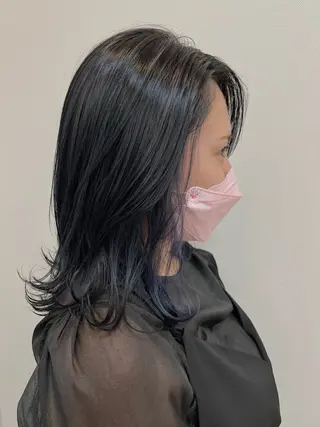 ミディアム カラー 頭皮×髪質改善 透明感カラー💎中村のヘアスタイル