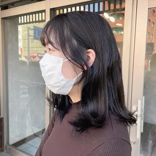 ミディアム カラー 高橋 みく/ minim 暖色のヘアスタイル