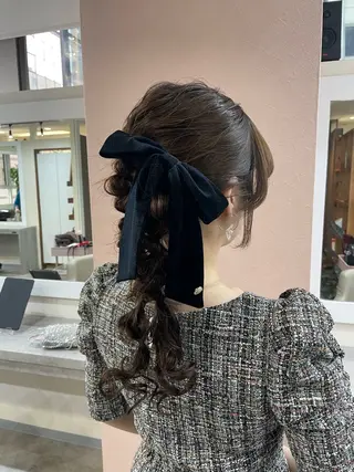 ヘアアレンジ 韓国風パーマ/ヘア セット/店長みづきのヘアスタイル