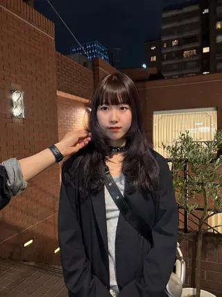 セミロング ハイトーン/ ハイライト真柚🍨のヘアスタイル