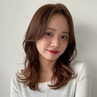 セミロング 暖色レイヤー 🥀REIRIのヘアスタイル