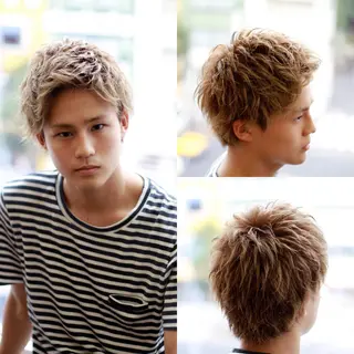 メンズ LAS 代表 ナガカワ コウヘイのヘアスタイル