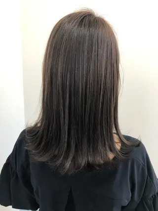 ミディアム カラー OFF YUYAのヘアスタイル