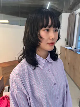 ミディアム the hinc所属・miyu /大阪 /レイヤーカットのヘアスタイル