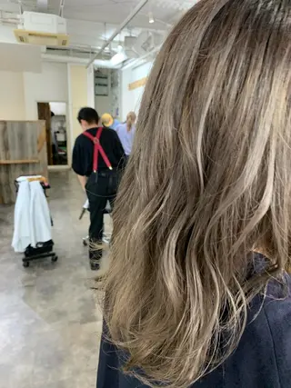 ロング カラー パーマ/透明感カラー /ボブ/吉田一生のヘアスタイル