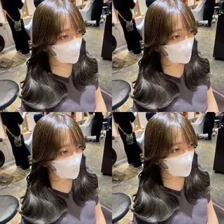 セミロング カラー レイヤー×髪質改善 マネージャー安藤光司のヘアスタイル