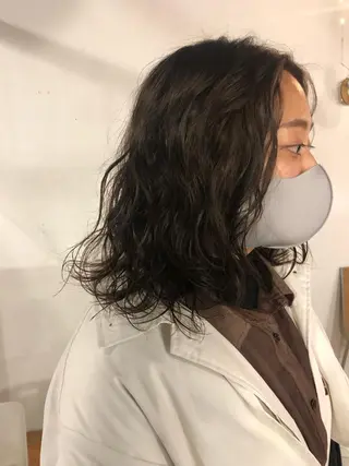 ミディアム パーマ メンズ 吉田一輝 外国人パーマのヘアスタイル