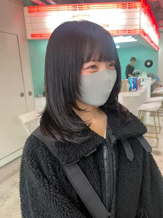 ミディアム 💥ウルフカット デザインあんな💥のヘアスタイル