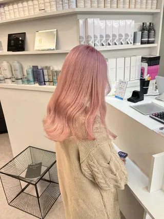 セミロング カラー PELEshibuya所属・カットモデル様無料 💎saaya💎のヘアスタイル