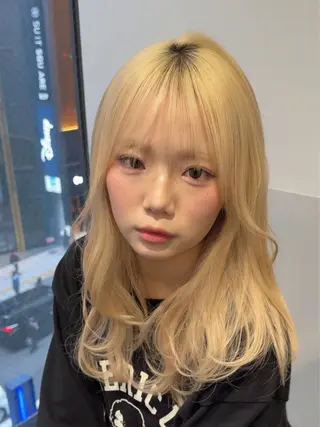 セミロング カラー 🚩東京↔︎長野/ 青木亮太のヘアスタイル