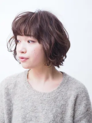 ショート パーマ SENSEスタイリストアカデミー守谷校所属・サロンアカデミー 増渕　規泰のヘアスタイル