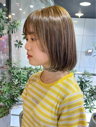 カラー カットパーマ 🌀あさみのヘアスタイル