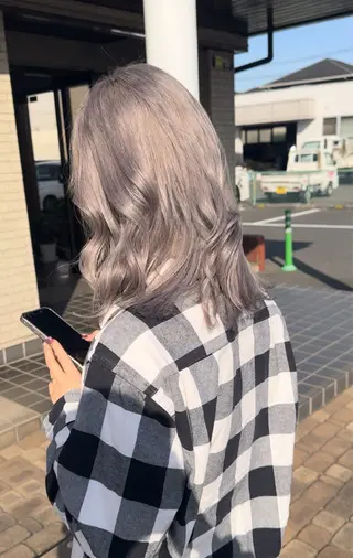 カラー BEEST所属・ate 【暖色/ハイトーン】のヘアスタイル