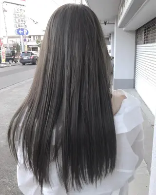 ロング カラー レイヤーカット匠 イソザキノリユキのヘアスタイル