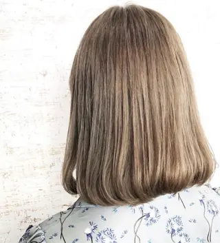 ミディアム カラー ケアブリーチ /髪質 改善/古橋圭史郎のヘアスタイル