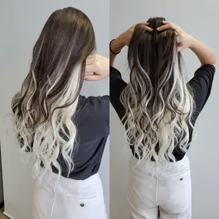 ロング 💎馴染むエクステ ×カラーTOMO💎のヘアスタイル