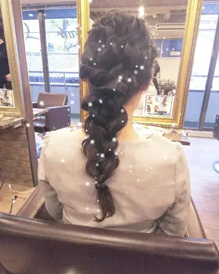 ヘアアレンジ ロング JIL BLAN 京都所属・RU RIのヘアスタイル