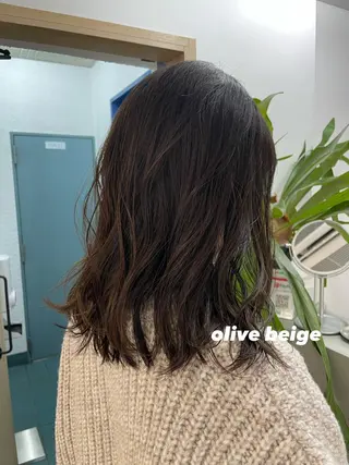 ミディアム カラー パーマ ヘアアレンジ 🌿AMANE🌿 sakiのヘアスタイル
