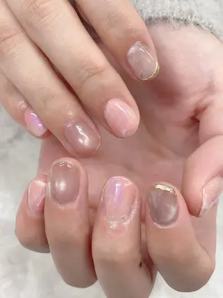 ネイル Agate miku🎀‧₊のネイルデザイン