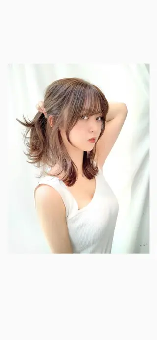 ミディアム カラー レイヤー専門家 ダブルカラー修のヘアスタイル