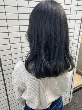 セミロング カラー 韓国hair ·͜· watanabeのヘアスタイル