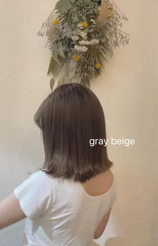 ミディアム カラー ヘアアレンジ Hair muse'e所属・加藤 愛鈴のヘアスタイル