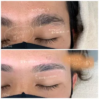 メンズ アイブロウ eter,所属・眉毛×まつ毛パーマ eter,の眉毛・アイブロウイメージ