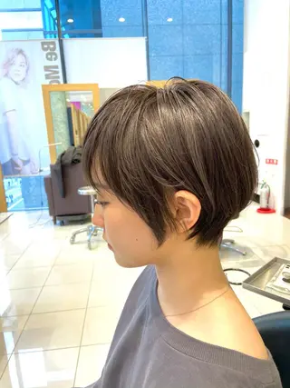 ショート ショート白髪染め無料 ／河瀬謙介のヘアスタイル