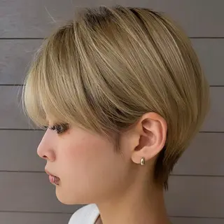 ショート ショート白髪染め無料 ／河瀬謙介のヘアスタイル