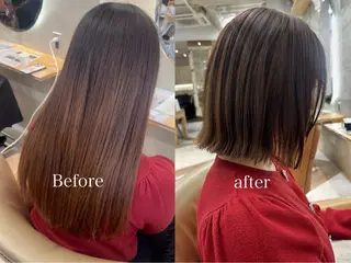 ミディアム Lond jeloudのヘアスタイル