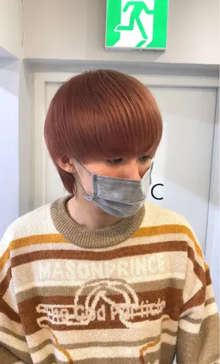 ショート カラー メンズ sunc所属・梅田l大人韓国ヘア レイヤー×艶カラーのヘアスタイル