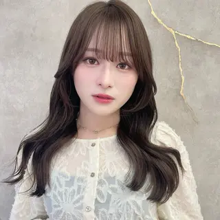 セミロング 韓国レイヤー/ 髪質改善🤍芹奈のヘアスタイル