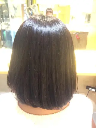 ミディアム カラー 加藤 綾華のヘアスタイル