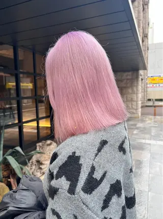 ミディアム welring hair salon所属・azusa/心斎橋/ ハイトーンカラーのヘアスタイル