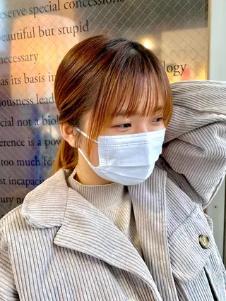 ミディアム 園 冬稀のヘアスタイル