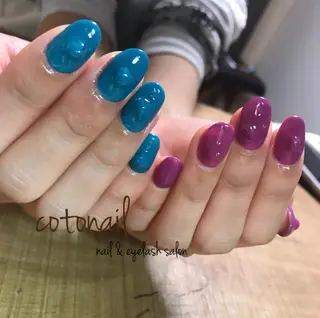 ミディアム ネイル ツメトマツゲ .のネイルデザイン