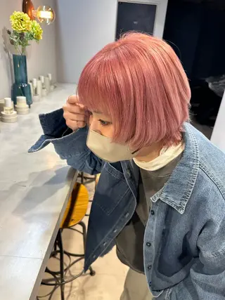 ショート カラー 💖ハイライト/ハイ トーン💖MIKIのヘアスタイル