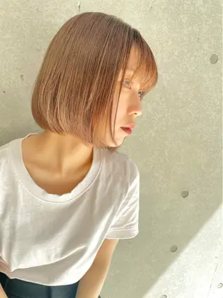 ショート ショート/ボブ/ 白髪ぼかし/しんやのヘアスタイル